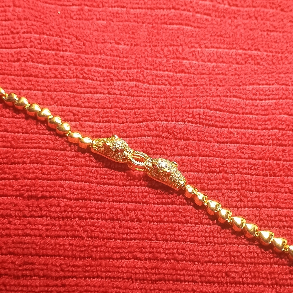 Elegant Gold Panther Bracelet